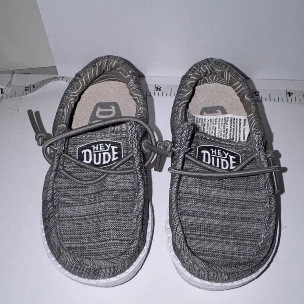 Hey Dude Kids Charcoal Moccasins